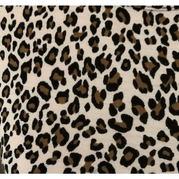 Womens Gaze Animal Print Cheetah Fit and Flare Babydoll Top - Sz S - Picture 2 of 2